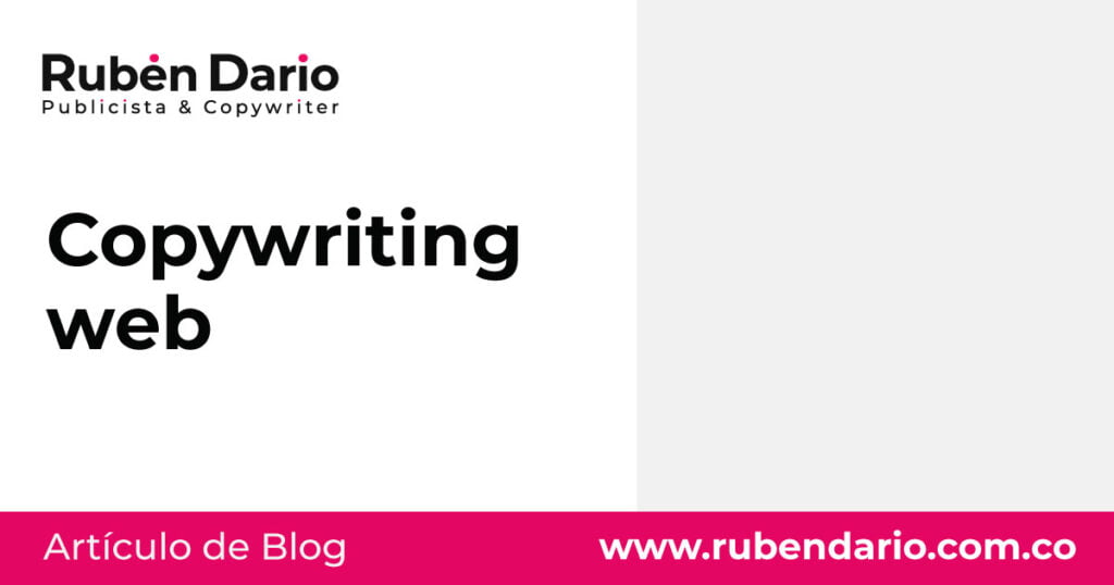 ¿Qué es el copywriting web?